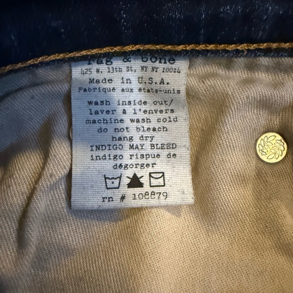 rag & bone Indigo Women’s jeans - Picture 4 of 4